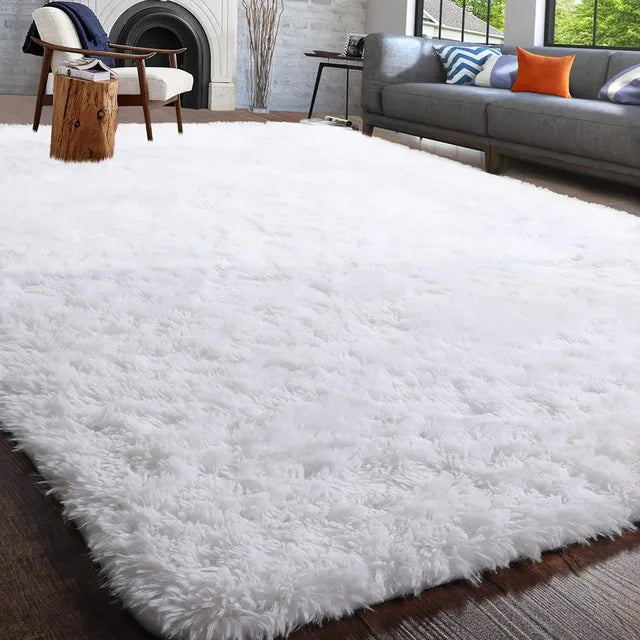 Fluffy Rugs for Bedroom Fuzzy Area Rugs for Living Room Soft Kids Carpet Non Slip Rugs for Hardwood Floors Room Decor