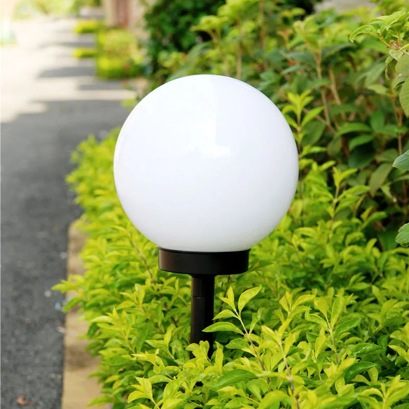 Solar Garden Ball Lights Outdoor Solar Power Outdoor Garden Path Yard Lawn Road Courtyard Ground Waterproof Lamps Decoration