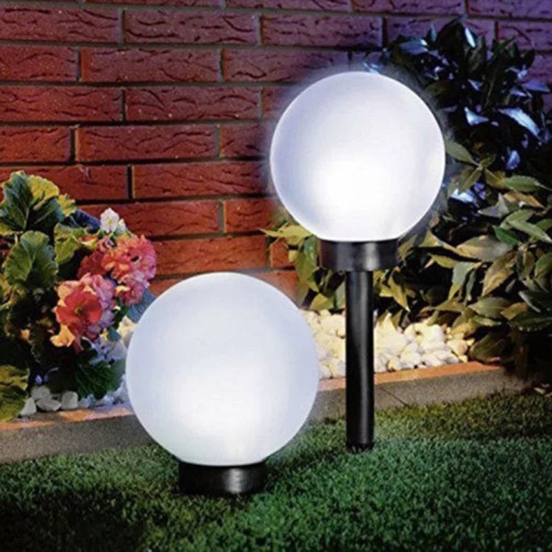 Solar Garden Ball Lights Outdoor Solar Power Outdoor Garden Path Yard Lawn Road Courtyard Ground Waterproof Lamps Decoration