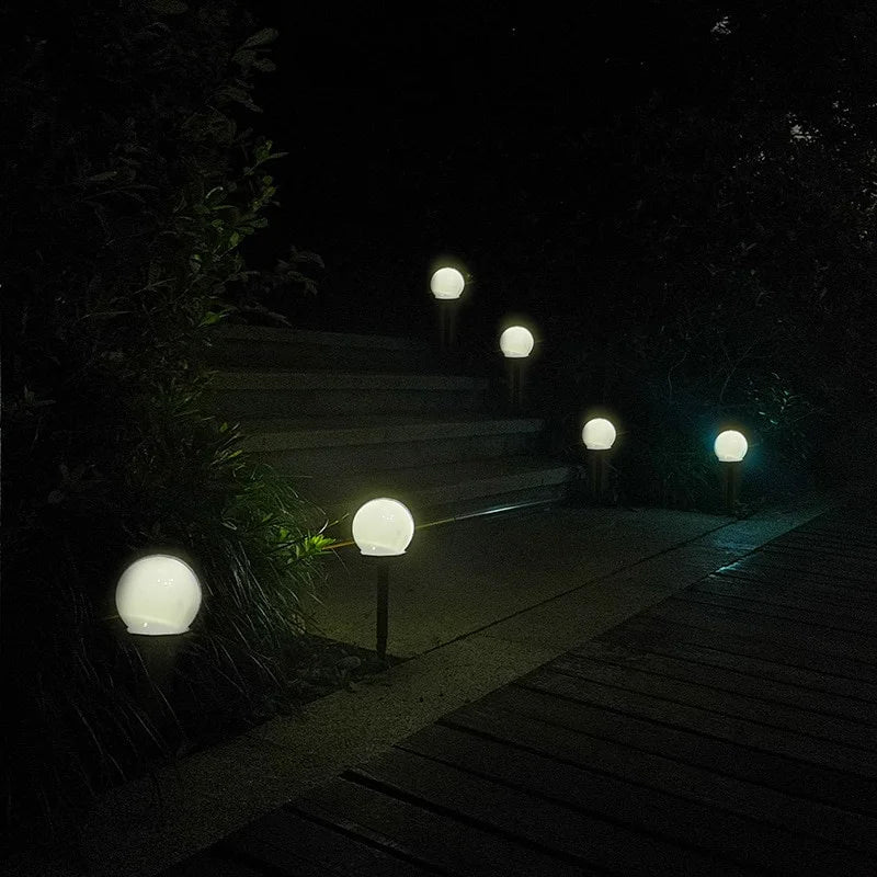 Solar Garden Ball Lights Outdoor Solar Power Outdoor Garden Path Yard Lawn Road Courtyard Ground Waterproof Lamps Decoration