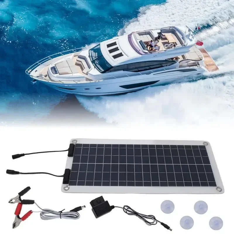 100W Waterproof Solar Trickle Charger for 12V/24V Batteries