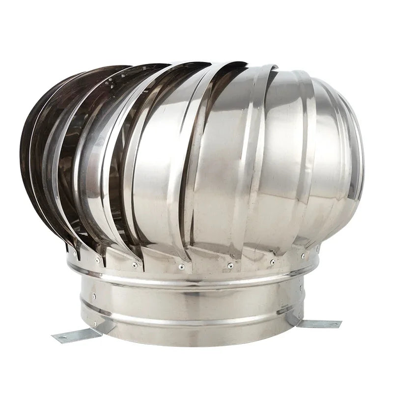 110mm Stainless Steel Roof Ventilator Wind Turbines Air Vent Attic Ventilator Pipefit Roof Ventilating Fan