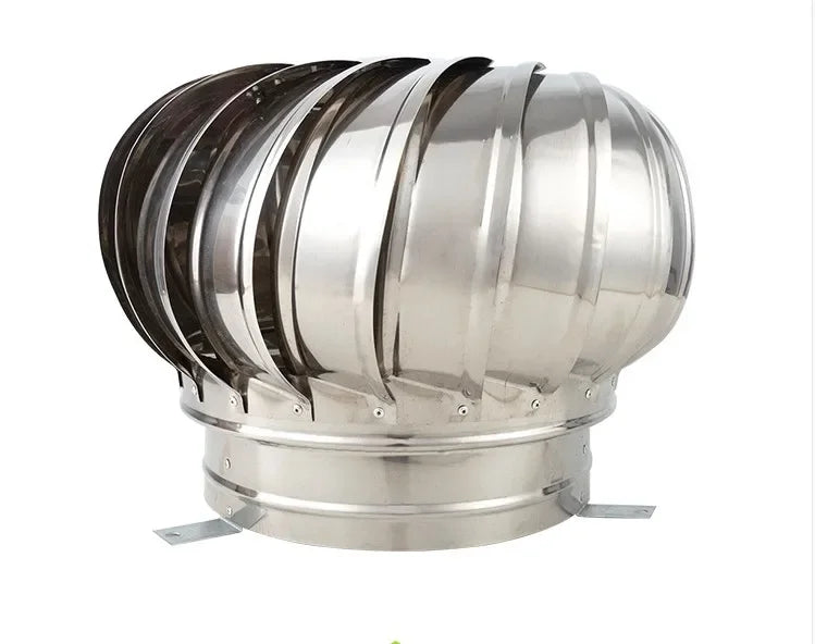 110mm Stainless Steel Roof Ventilator Wind Turbines Air Vent Attic Ventilator Pipefit Roof Ventilating Fan