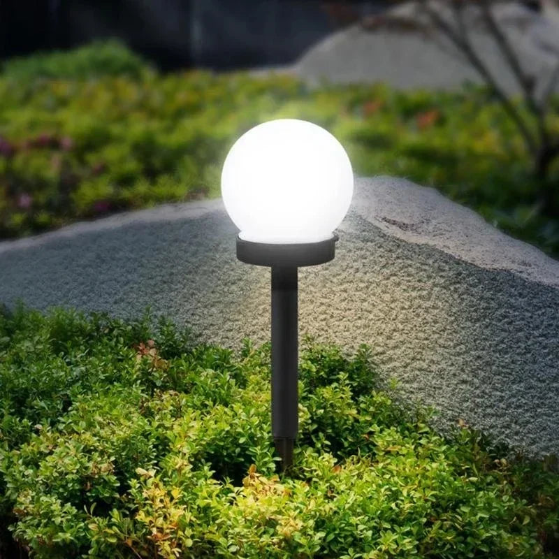 Solar Garden Ball Lights Outdoor Solar Power Outdoor Garden Path Yard Lawn Road Courtyard Ground Waterproof Lamps Decoration
