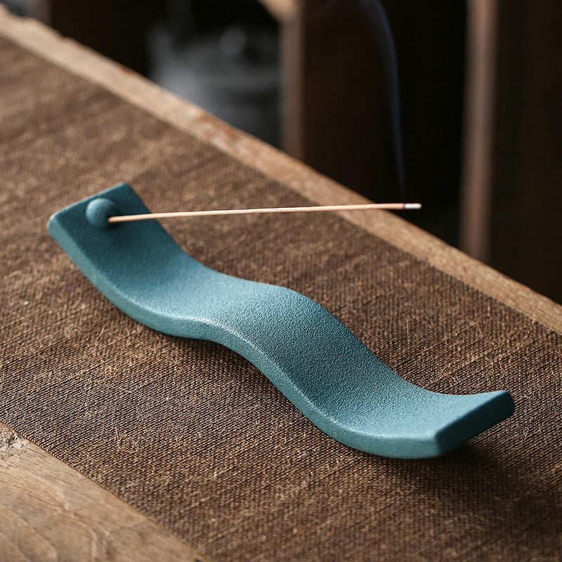 1pc, Handcrafted Ceramic Incense Stick Holder - Perfect Home Decor for Aromatherapy and Tea Ceremonies - Creative Gift for Lovers of Fragrance and Beauty
