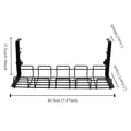 1pc Under Table Storage Rack Metal Cable Management Tray Home Office Desk Wire Organizer No Punching Kitchen Storage Accessories