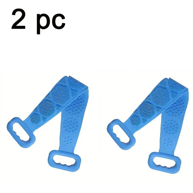 Body Silicone Brush Scrub Body Exfoliating Sponge Brush Bathroom Shower Back Brush Bath Scrub Clean Tool Stain Removal Bath Belt