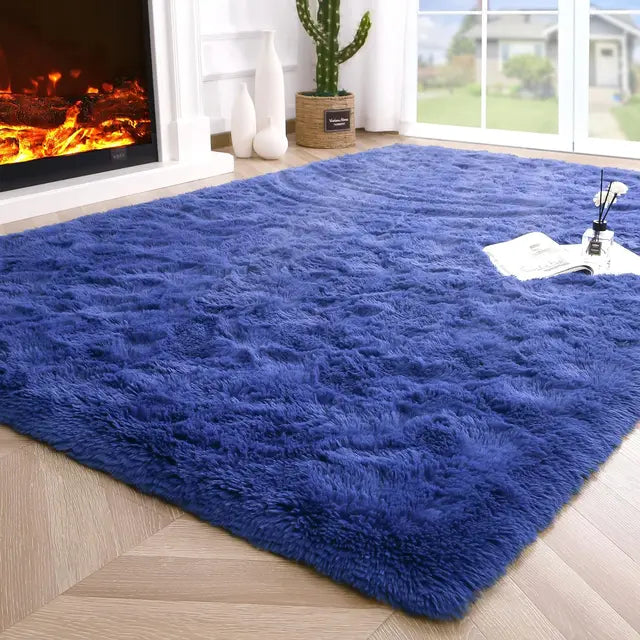 Fluffy Rugs for Bedroom Fuzzy Area Rugs for Living Room Soft Kids Carpet Non Slip Rugs for Hardwood Floors Room Decor