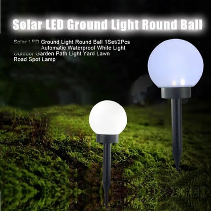 Solar Garden Ball Lights Outdoor Solar Power Outdoor Garden Path Yard Lawn Road Courtyard Ground Waterproof Lamps Decoration