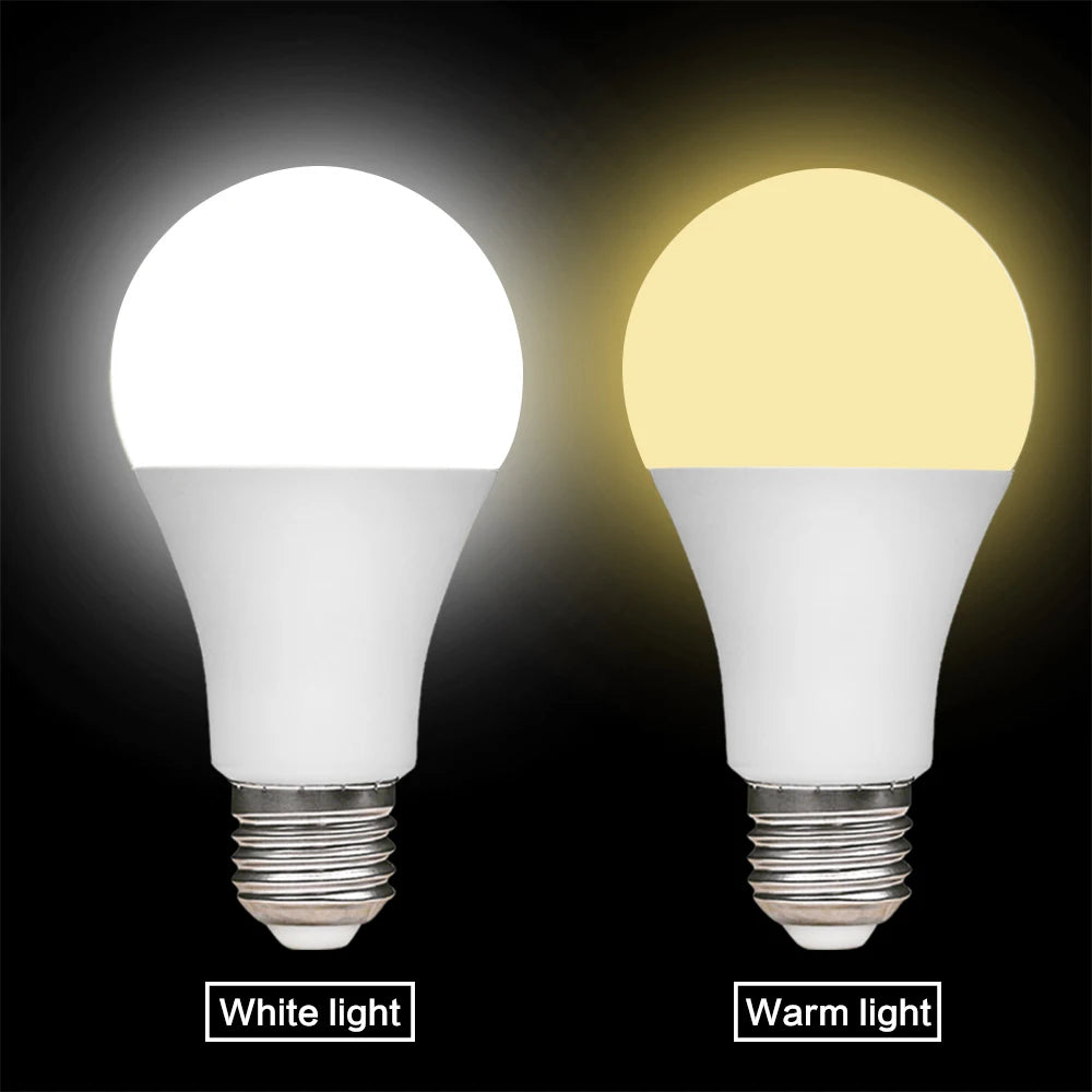 12V E27 LED Bulbs – 3W to 15W, 10-Piece Set