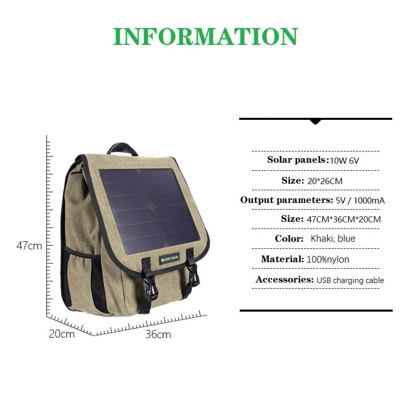Solar Charging Adventure Backpack