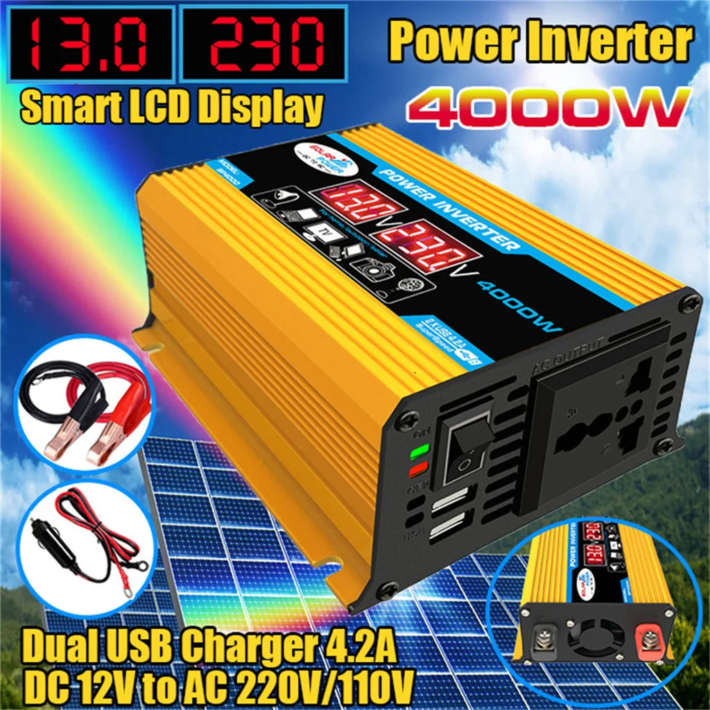 600W Solar Panel Kit with 4000W Peak Inverter and Controller