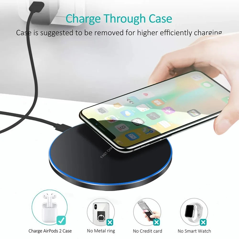 Wireless Charging Pad – Up to 60W, Multi-Output Compatible
