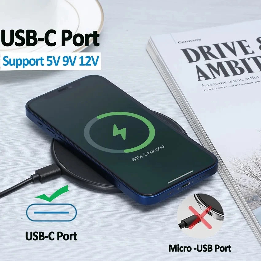 Wireless Charging Pad – Up to 60W, Multi-Output Compatible
