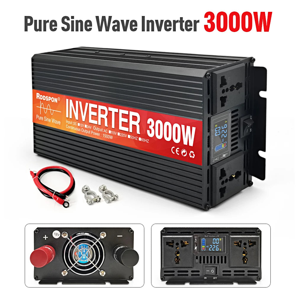 Pure Sine Wave Inverter – 3000W/4000W/5000W Options