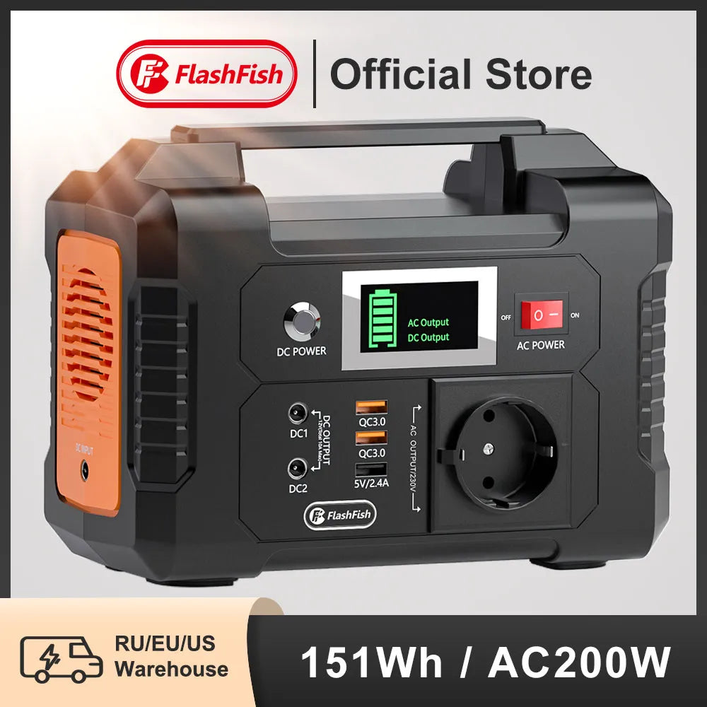 EA200 Portable Power Station – 151Wh, 200W AC Output