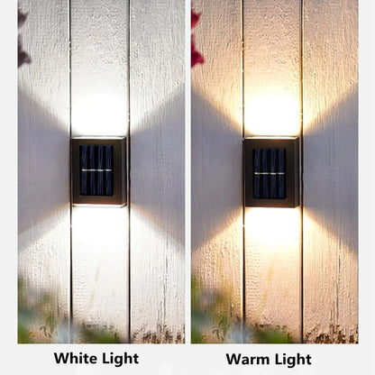Solar LED Outdoor Light Solar Lighting Sensor Lamp Streetlights Exterior Garden Decoration Garland Waterproof Solar Wall Light