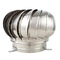 110mm Stainless Steel Roof Ventilator Wind Turbines Air Vent Attic Ventilator Pipefit Roof Ventilating Fan