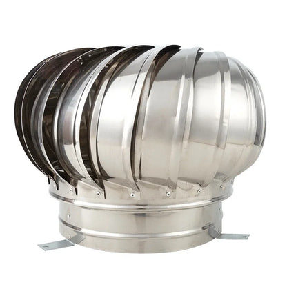 110mm Stainless Steel Roof Ventilator Wind Turbines Air Vent Attic Ventilator Pipefit Roof Ventilating Fan