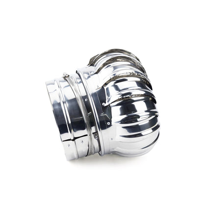 110mm Stainless Steel Roof Ventilator Wind Turbines Air Vent Attic Ventilator Pipefit Roof Ventilating Fan
