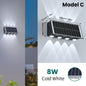 Solar Wall Lamp Outdoor Waterproof Solar Powered Light UP and Down Illuminate Home Garden Yard Decoration Outside Sunlights