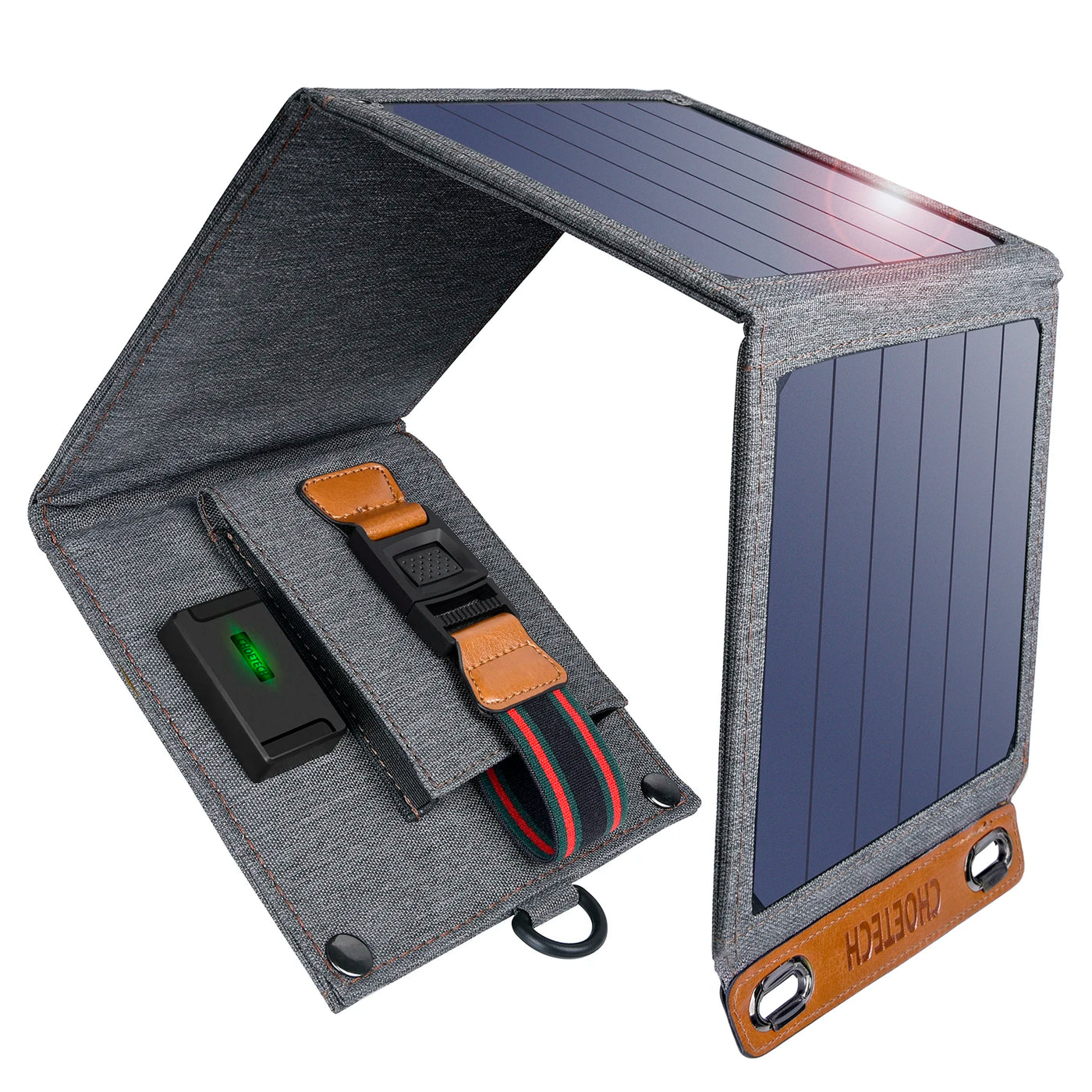 Choetech 14W Foldable Solar Charger with USB-A Output