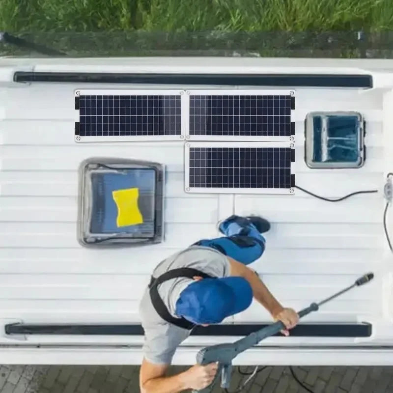 100W Waterproof Solar Trickle Charger for 12V/24V Batteries